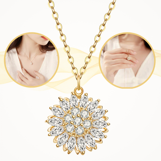 COLLAR DE GIRASOL GIRATORIO